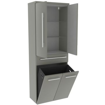 b collection b brace Hochschrank mit Wäschekippe 60 cm geöffnet