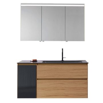 Burgbad Accura Badmöbel Set 112 cm Skizze