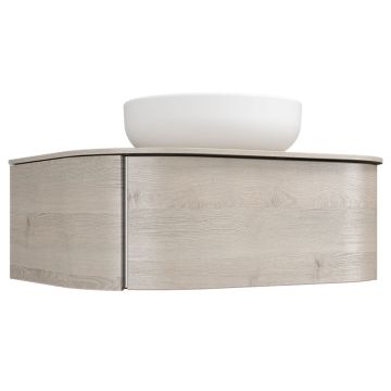 Burgbad Lavo 2.0 Aufsatzwaschtisch, Konsolenplatte, Unterschrank 71 cm Skizze