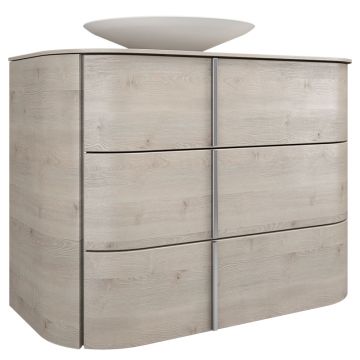 Burgbad Lavo 2.0 Aufsatzwaschtisch, Konsolenplatte, Unterschrank 101 cm