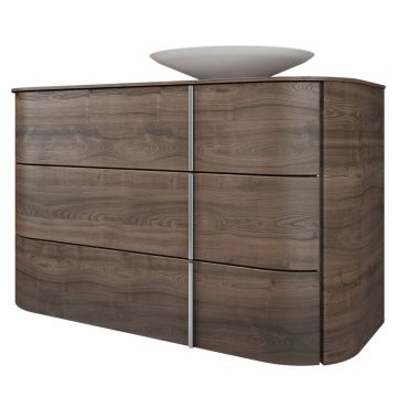 Burgbad Lavo 2.0 Aufsatzwaschtisch, Konsolenplatte, Unterschrank 121 cm