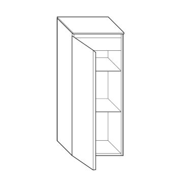 Burgbad LIN20 Mittelschrank - 40 cm Skizze