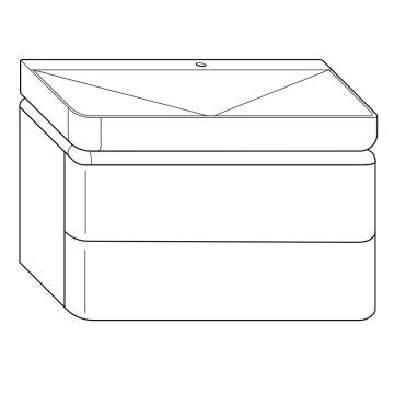 Burgbad b.me Waschtisch mit Unterschrank - 100 cm