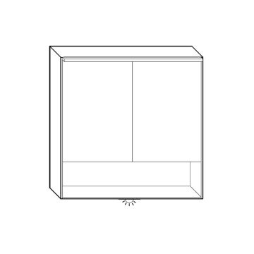 Burgbad Moto Spiegelschrank 82 cm Skizze