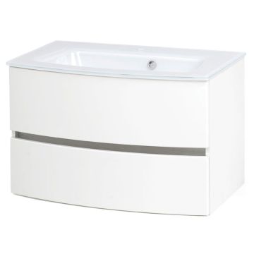 Held Möbel Kopenhagen Glasbecken mit Unterschrank 80 cm