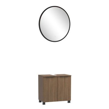 Held Möbel Glasgow Badmöbel Set - 60 cm, Flächenspiegel