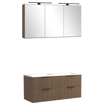 Held Möbel Glasgow Badmöbel Set - 120 cm, Spiegelschrank