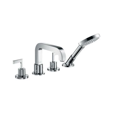 Axor Citterio Fliesenbankarmatur mit Hebelgriffen und Rosetten