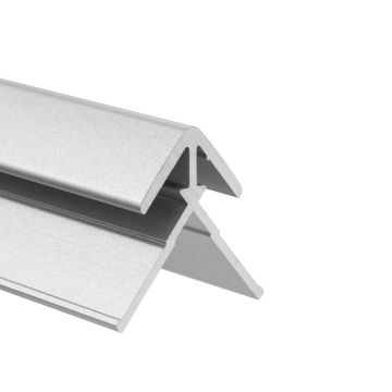 HSK Renodeco Eckprofil außen gerade, Profilfarbe alu-silber-matt