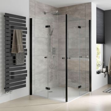 HSK Atelier Plan Dusche mit Eckeinstieg - 2 Drehfalttüren