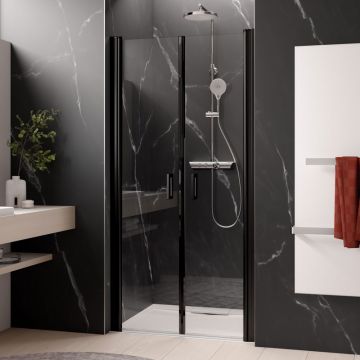HSK Exklusiv 2.0 Duschtür für Nische Schwarz-matt