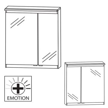 Laguna Spiegelschränke Spiegelschrank - 60 cm Skizze