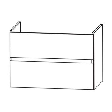 Laguna Waschtischunterschrank 98,5 cm Skizze