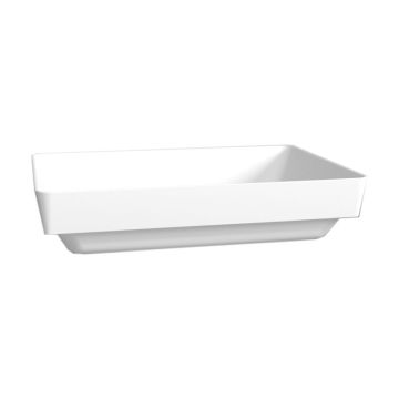 Laguna Platino 2.0 Aufsatz-Waschtisch - 49 cm, Mineralguss weiß