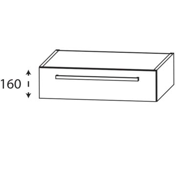 Laguna Platino 2.0 Waschtischunterschrank - 90 cm Skizze