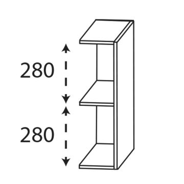 Laguna Reflex Regal / Anbau für Waschtischverlängerung Skizze