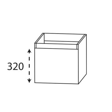 Laguna Reflex Unterschrank - 30 cm Skizze