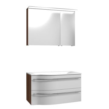 Laguna Laola Badmöbel Set 90 cm mit Spiegelschrank