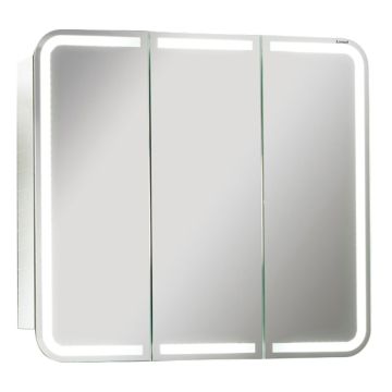 Lanzet Spiegel Spiegelschrank M9- 80 cm, 3 Türen mit LED-Beleuchtung