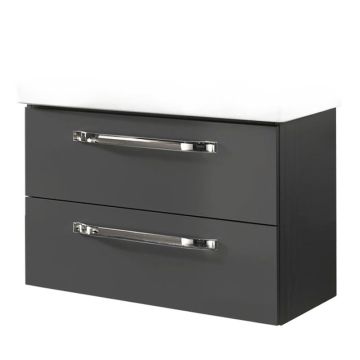 Marlin Bad 3060 Waschtischunterschrank 80 cm anthrazit