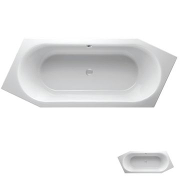 Mauersberger Ovata Sechseck Badewanne Asym 205 cm Auführung rechts