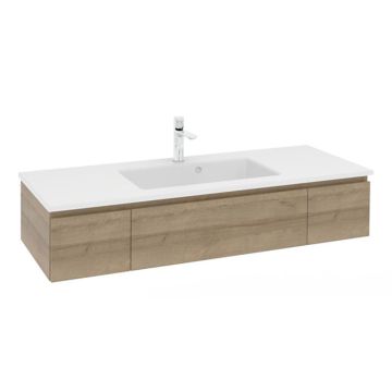 Pelipal PCON Solid Surface Waschtisch mit Unterschrank 137 cm