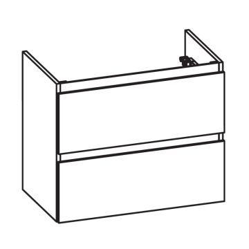 Pelipal PCON Waschtischunterschrank 70 cm Skizze