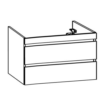 Pelipal PCON Waschtischunterschrank 95 cm Skizze