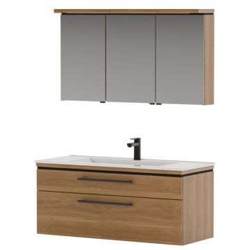 Puris Cool Line Badmöbelset mit Spiegelschrank 120 cm