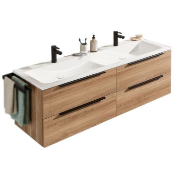 Puris Star Line Doppelwaschtisch mit Unterschrank 140 cm