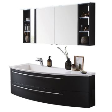 Puris Crescendo Badmöbel Set 120 cm rechts Flächenleuchte