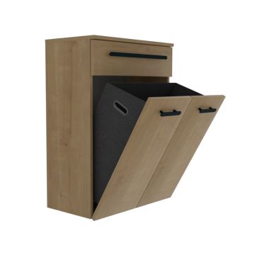 Puris Linea 60 cm Highboard geöffnet
