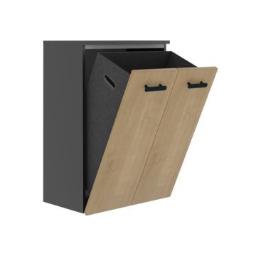 Puris Vuelta Highboard - 60 cm, 1 Wäschekippe offen