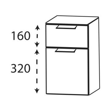 Puris Modern Life Unterschrank - 40 cm Skizze