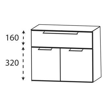 Puris Modern Life Unterschrank - 60 cm Skizze