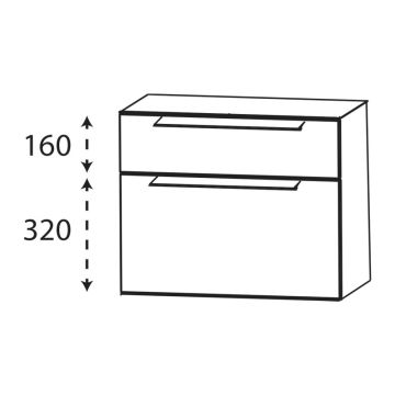 Puris Modern Life Unterschrank - 60 cm Skizze