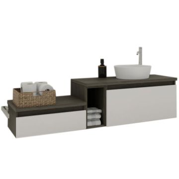 Puris Vialli Waschtisch mit Unterschrank Set 11 - 161,2 cm