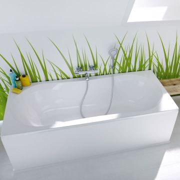 Repabad Pluto Rechteck-Badewanne 180 - Acryl, in Weiß, Ambiente