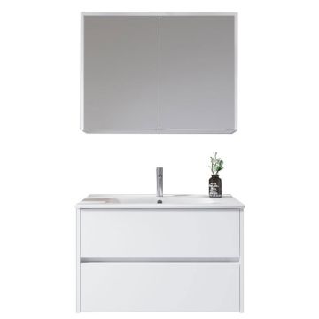 Riho Porto Square Badmöbel Set 8 - 81 cm Alte Eiche