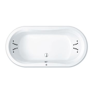 Repabad Pluto Oval 180 x 90 cm, mit Aquapunktur